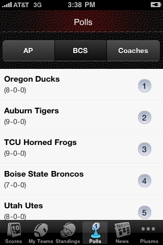 College Football Live! free app screenshot 4