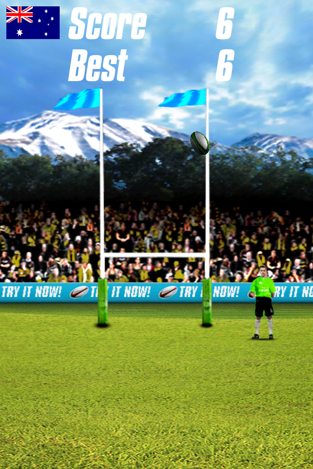 Rugby Goal Flick Lite free app screenshot 3