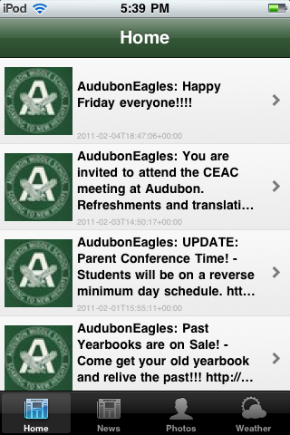 Audubon Middle School free app screenshot 1
