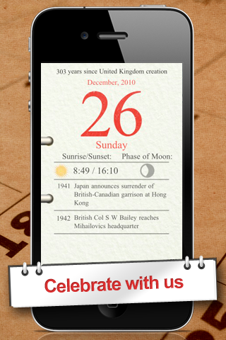 UK Calendar Lite free app screenshot 2