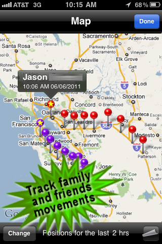 Phone Tracker for iPhones (Follow your friends with your phone) free app screenshot 2