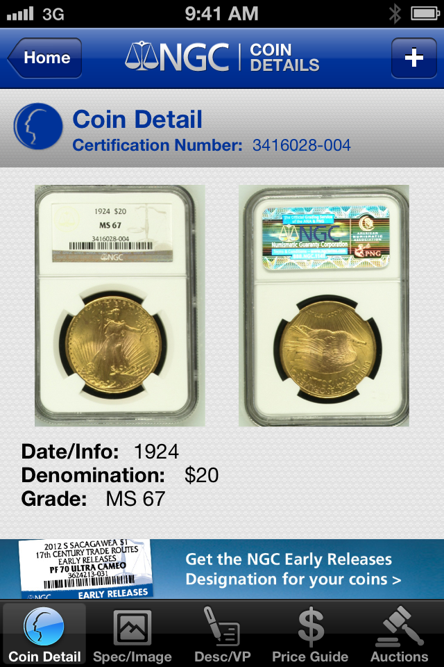 NGC Coin Details for iPhone
