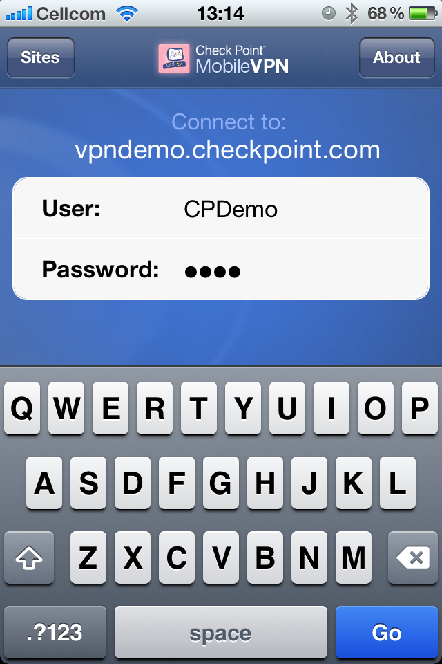 vpn check point mobile