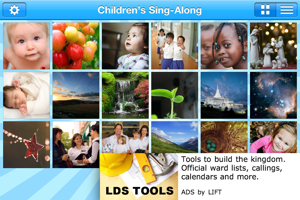 LDS Children's Sing-Along Lite free app screenshot 1
