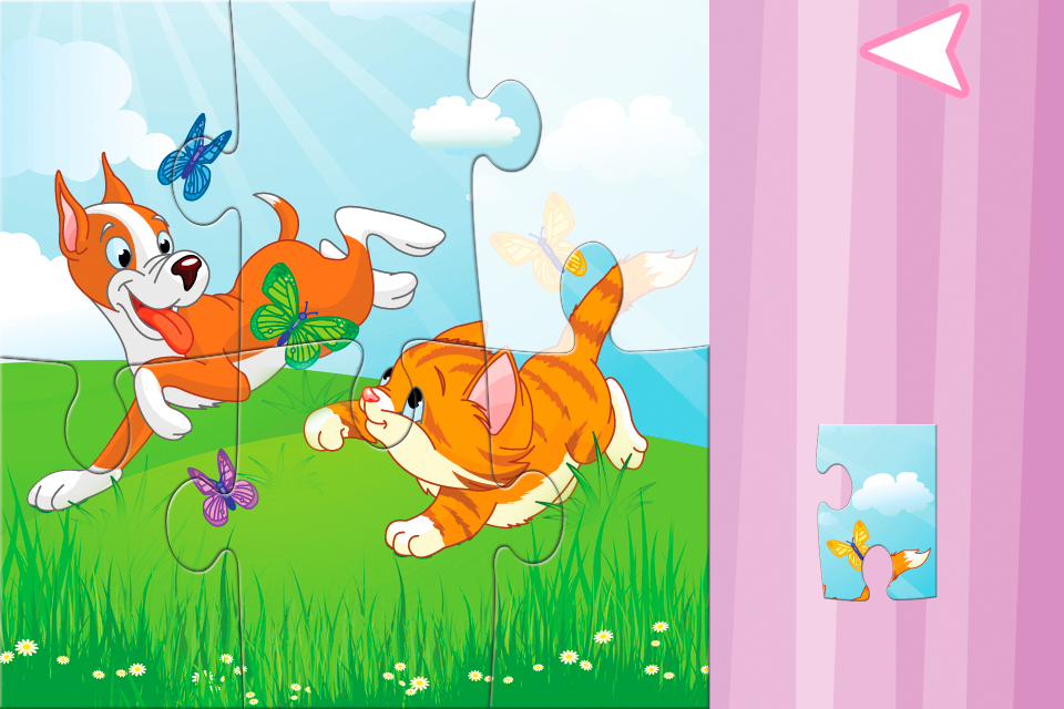 Cats and Dogs - Jigsaw Puzzle Game for Kids