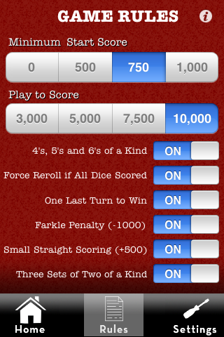 10,000 Lite (A Game of Farkle)