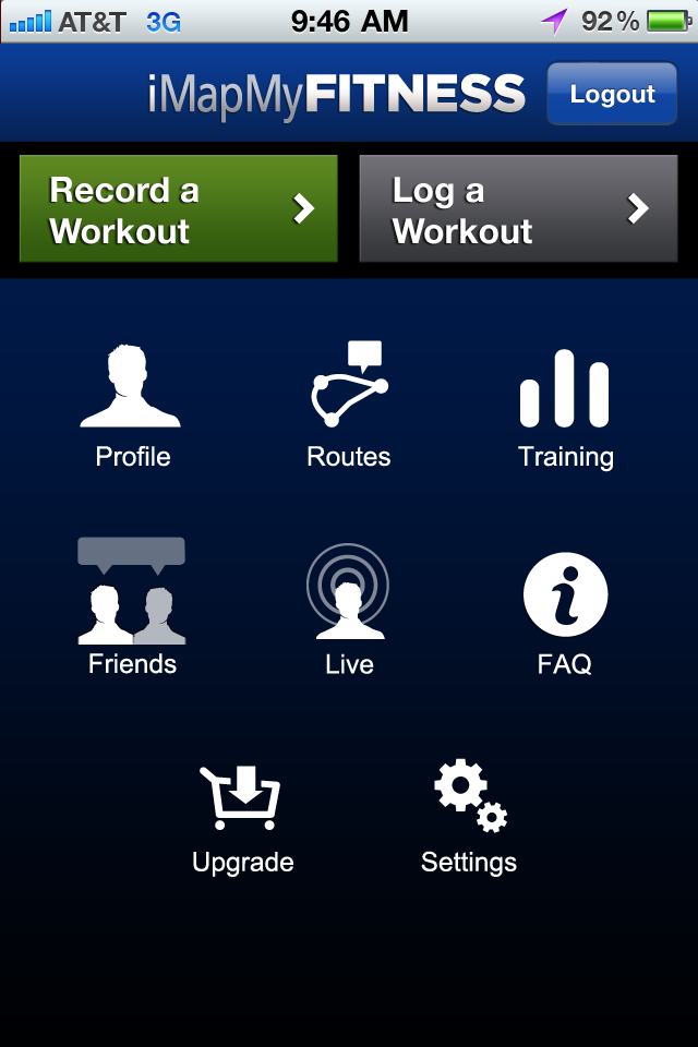 iMapMyFITNESS - Running, Cycling, Training, Diet, GPS, Fitness, Exercise, Calories free app screenshot 1
