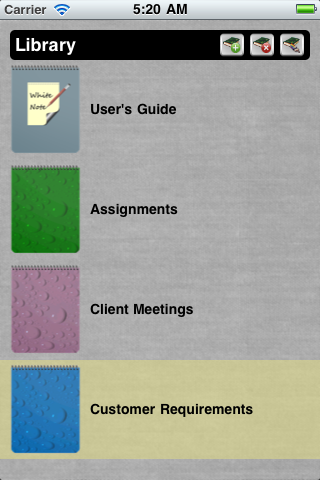 WhiteNote for iPhone