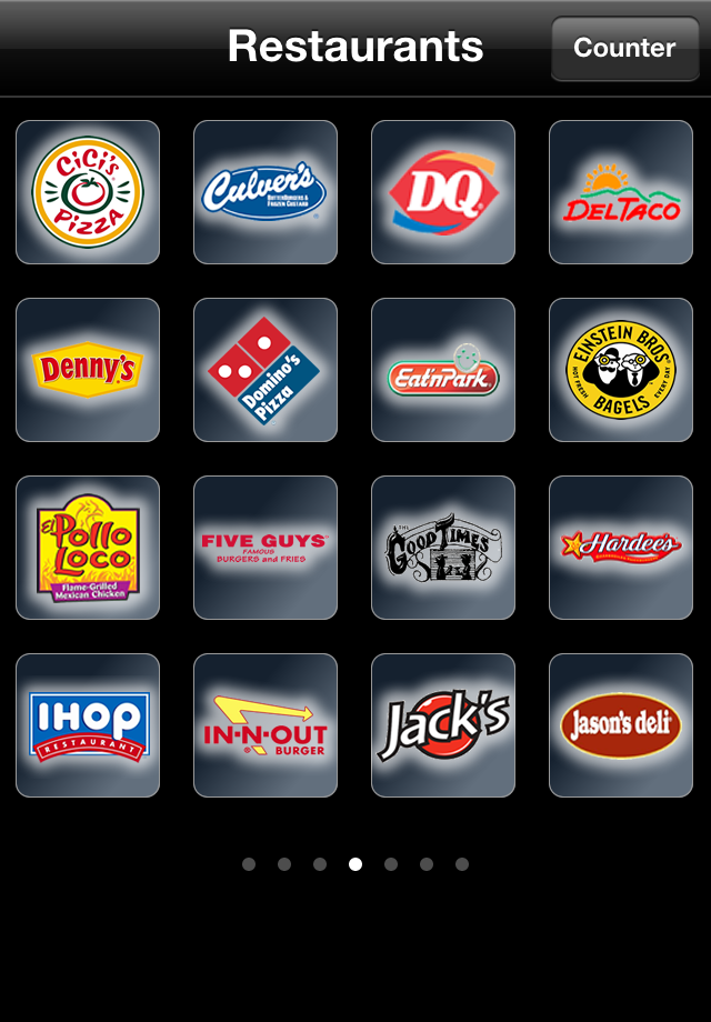 Fast Food Calories free app screenshot 2