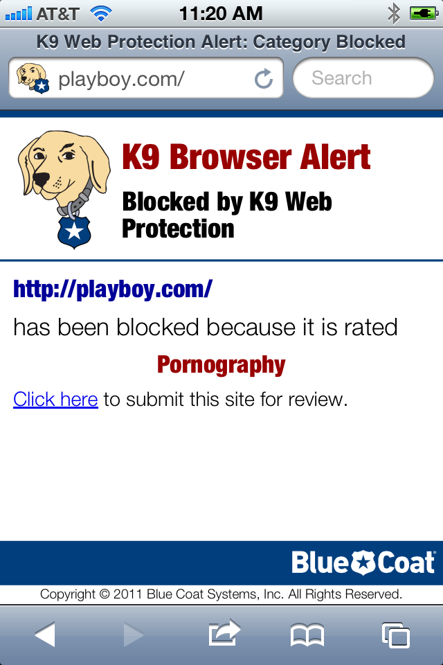 removing k9 web protection
