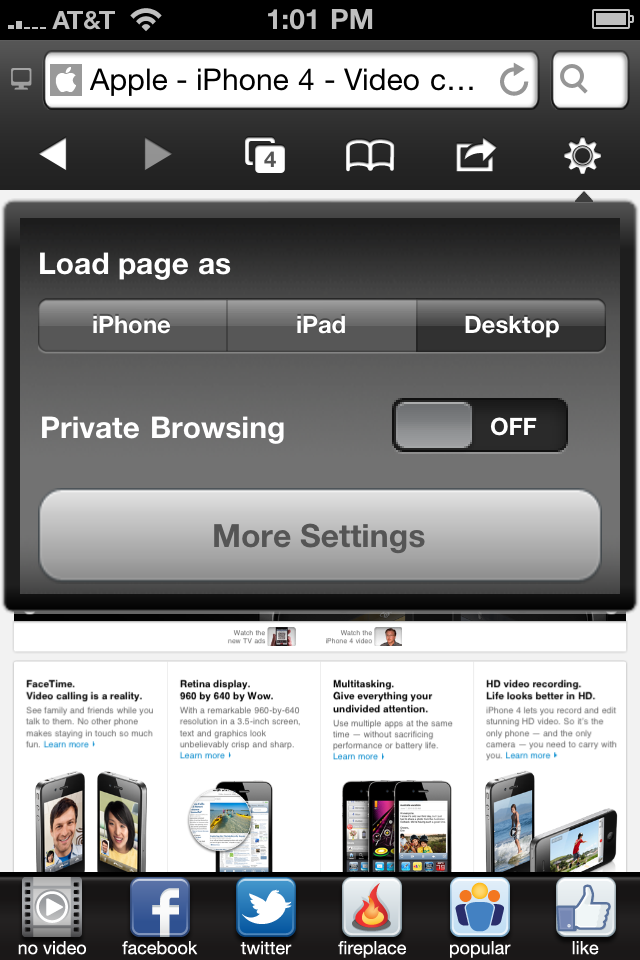 browser with flash player for iphone