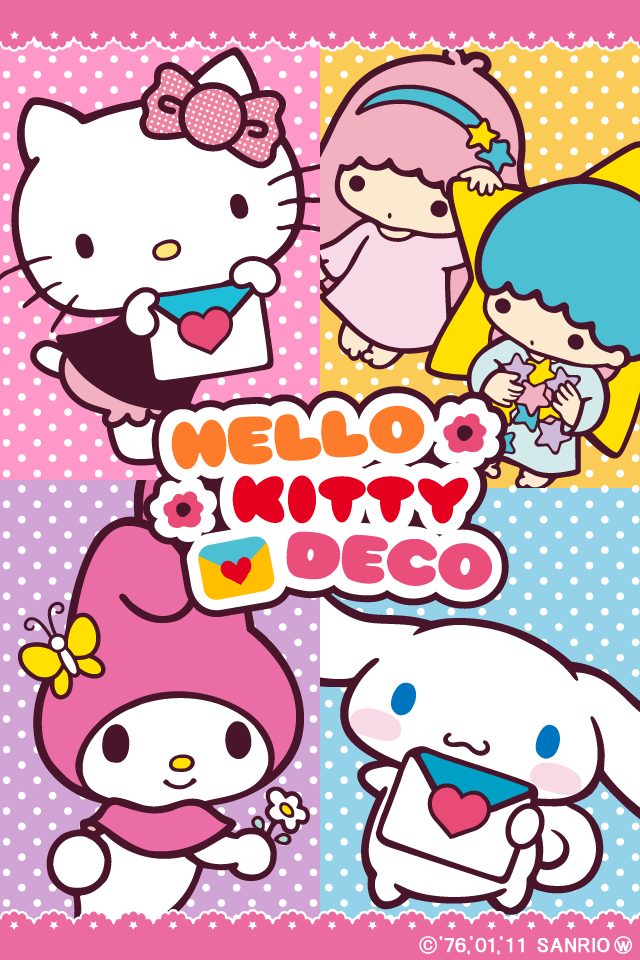 Iphone Ipad サンリオからデコメ サンリオ公式 Hello Kitty Deco 今だけお買い得 酔いどれオヤジのブログwp