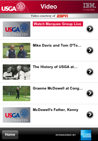 U.S. Open Golf Championship free app screenshot 2