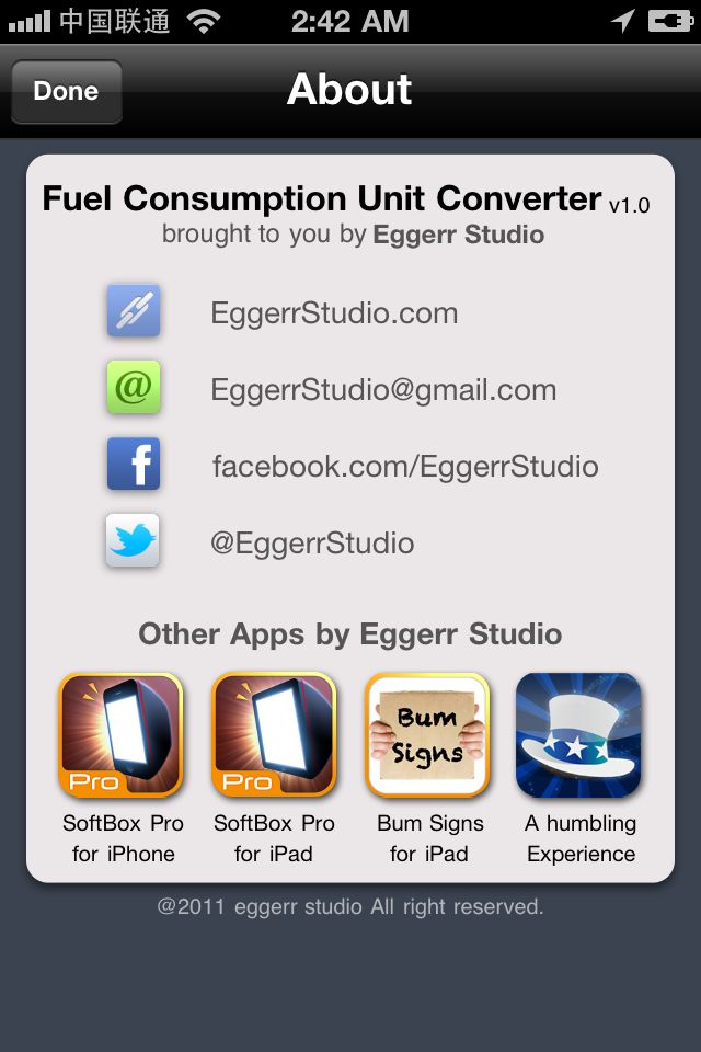 Fuel Consumption Unit Converter free app screenshot 3