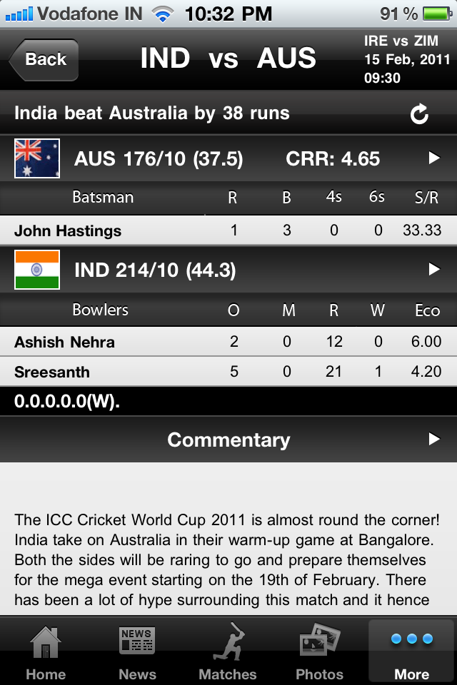 NDTV Cricket free app screenshot 2