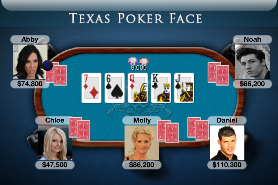 Texas Poker Face Game free app screenshot 1