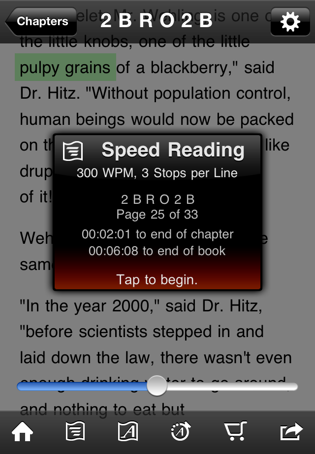 speed reader app kindle