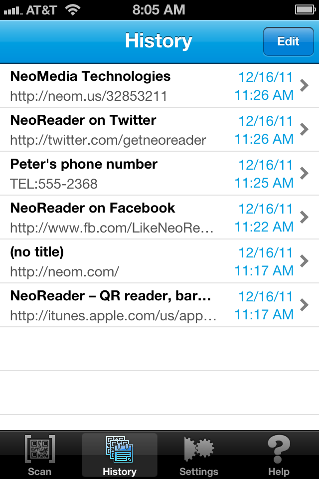 Image of NeoReader – QR reader, barcode scanner, & more