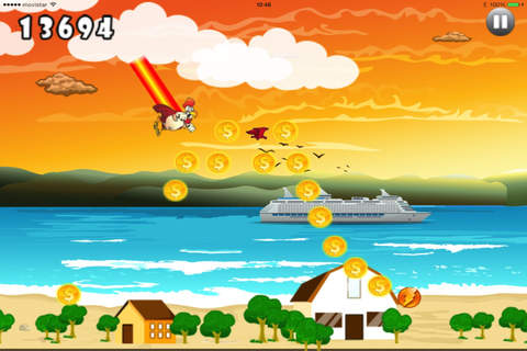 Chicken Jump Tournament PRO - hey run and fly with the best wings to save the little chick and escape with the warrior super hero rooster - Premium Version screenshot 3