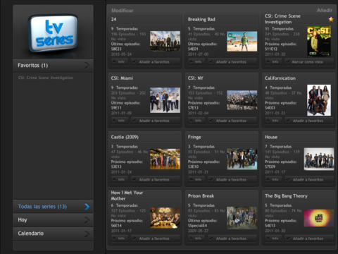 TV shows HD : Shows manager screenshot 2