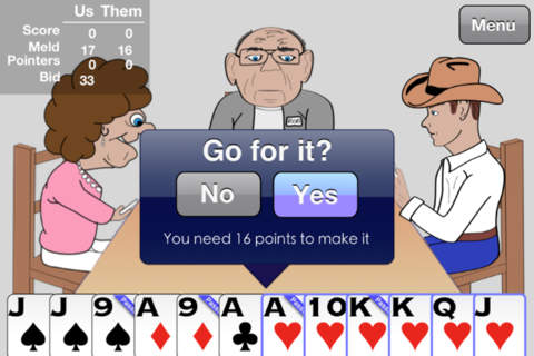 【免費遊戲App】Pinochle Pro - Play Pinochle With Animated Characters-APP點子