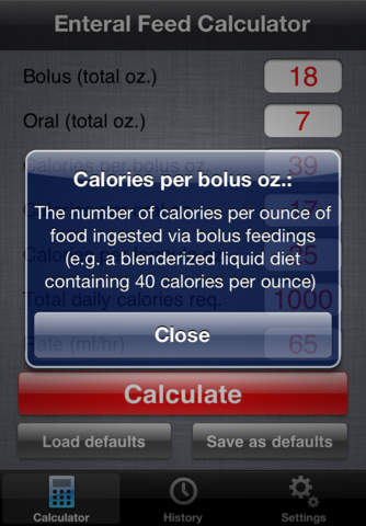 Enteral Feed Calculator screenshot 4