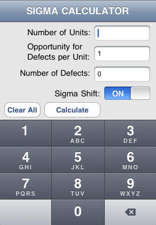 Sigmalator: The Six Sigma Value Calculator