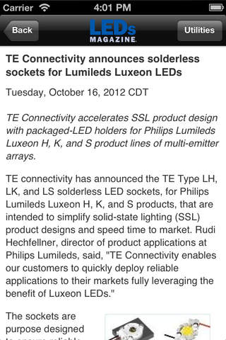 LEDs News and Event Guide screenshot 2