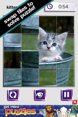 Cat Puzzle - Great Cats, Kittens Pictures Puzzles screenshot 4