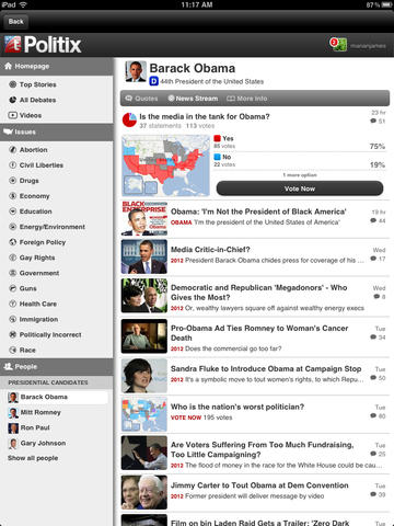 【免費新聞App】Topix Politix for iPad-APP點子