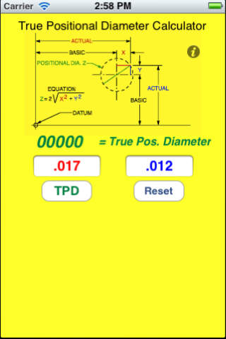 True Positional Diameter Calculator screenshot 3