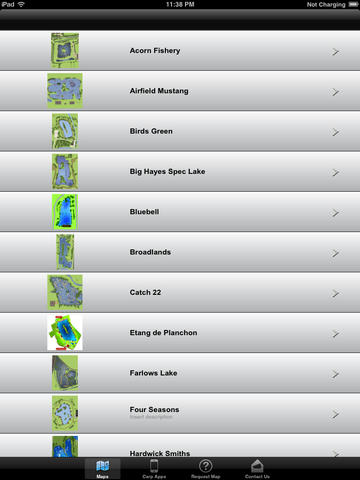Carp Lake Maps HD - Carp Fishing Feature Maps screenshot 2