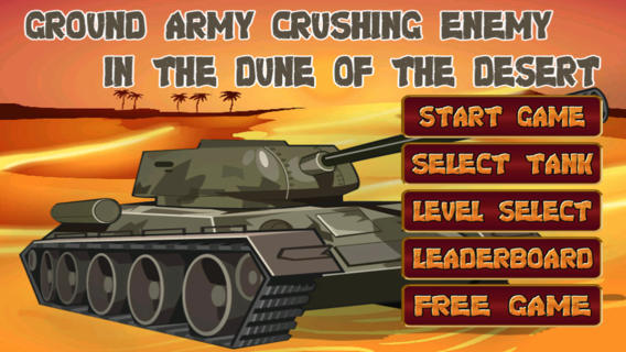 Ground army crushing enemy in the dune of the desert - Free Edition