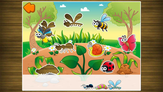 Bugs and Animals Farm Puzzle for Kindergarten - Fun Educational Shape Recognition Games for Toddlers