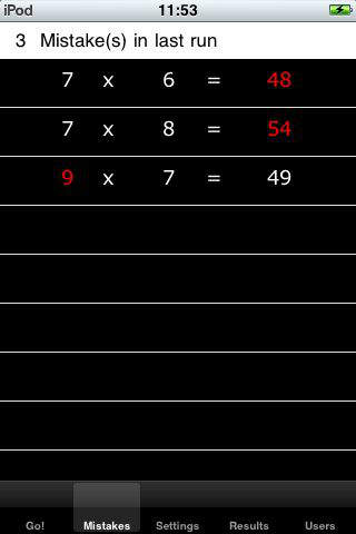 Times Tables Training and Competition screenshot 2