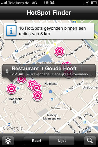 HotSpot Finder T-Mobile NL screenshot 2