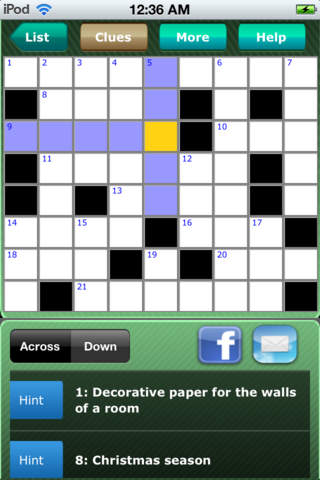 Easy Crossword Puzzle Pro I