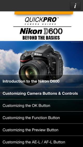 Nikon D600 Beyond the Basics from QuickPro HD