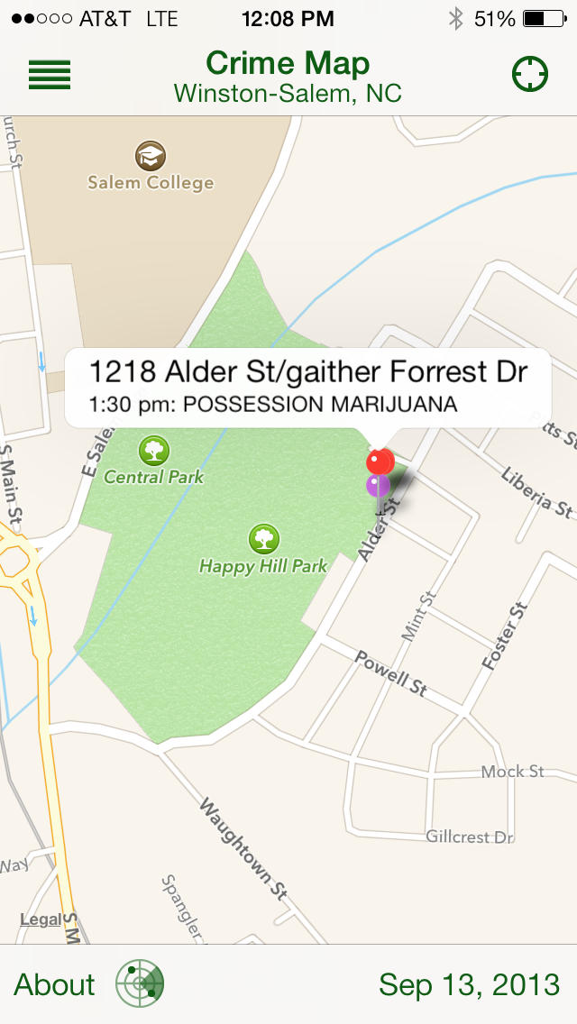 App Shopper WinstonSalem Crime Map (Reference)