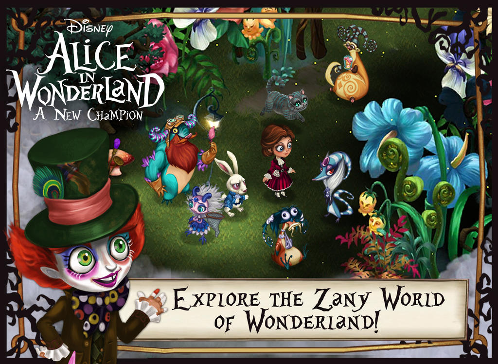 alice in wonderland showcase