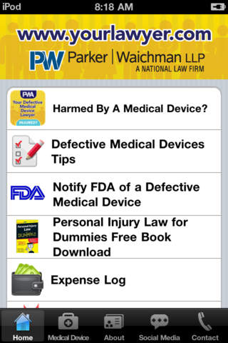 Your Defective Medical Device Lawyer screenshot 2