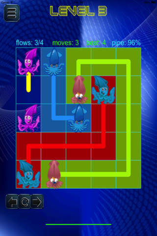 Squid Link Flow Saga - A Brain Logic Path Puzzle Game screenshot 3