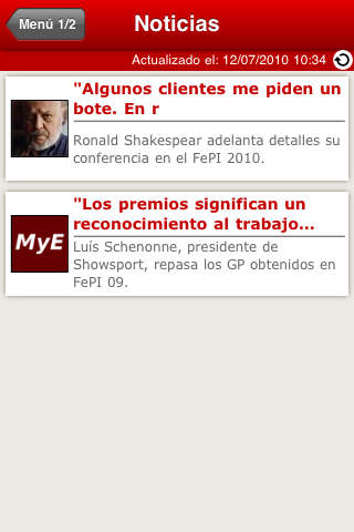 Captura de pantalla del iPhone 1