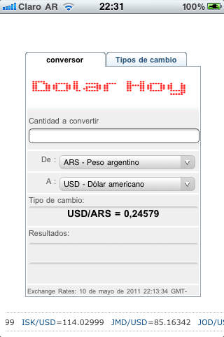 Captura de pantalla del iPhone 2
