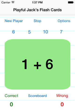 Playful Jack's Math Flash Cards screenshot 2