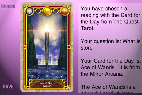 The Quest Tarot by Joseph Martin screenshot 4