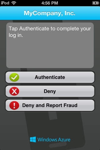 Multi-Factor Authentication screenshot 2