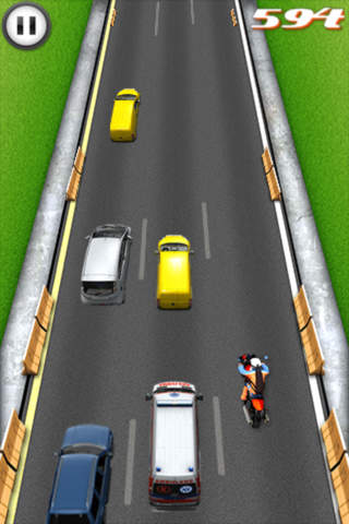 Motorcycle Racing HD Free - A fast speed highway police dodge screenshot 3