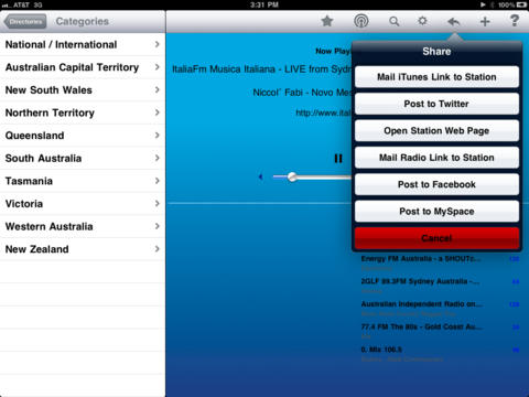 Australia Radio - iPad Edition screenshot 2