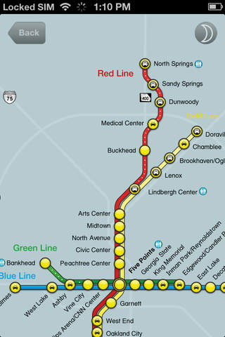 Atlanta Metro Map screenshot 2